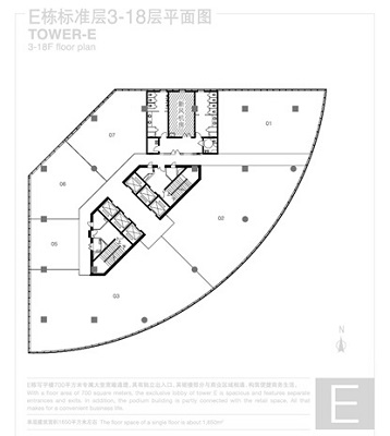 环球贸易中心E座平面图